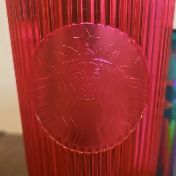 Starbucks Green and Silver, Hot Pink, Frosted Pink, and Clear FrostedTumbler Lot - Picture 7 of 11